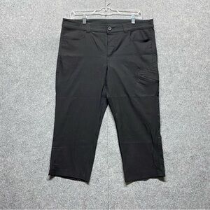 Eddie Bauer Black Capri Pants Tailored Design
